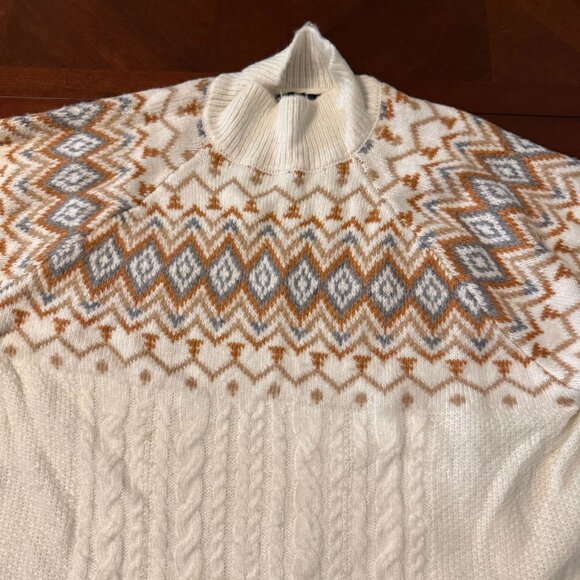 Womens Fair Isle Knit Sweater M Multicolor Forever 21 - Picture 4 of 10